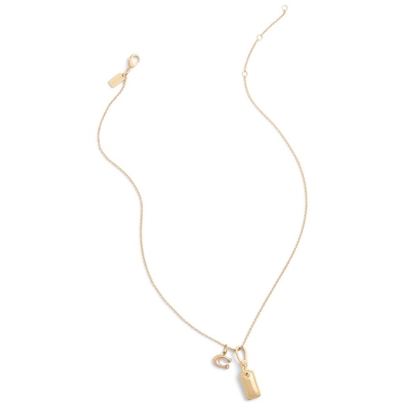 Coach Gold Tag Keychain Charm - NEW - Picture 4 of 6